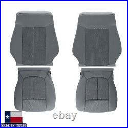For 2011 2012 2013 2014 2015 2016 Ford F250 XLT Super Duty Gray Cloth Seat Cover