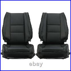 For 2011-2021 Jeep Grand Cherokee Front & Rear Seat Covers Complete Set Black