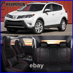 For 2013-2018 Toyota RAV4 Red-Line Full Set 5 Seat Cover with Pillows Front & Rear