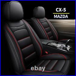 For 2013-2022 Mazda CX-5 PU Leather Car Seat Cover Front+Rear Row Full Set 5-Sit