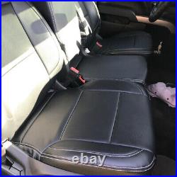 For 2014-2018 Chevy Silverado LT DOUBLE Cab Full Set Seat Cover Black