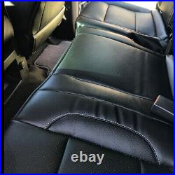 For 2014-2018 Chevy Silverado LT DOUBLE Cab Full Set Seat Cover Black