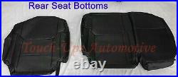 For 2014-2021 Tundra DOUBLE Cab Leather Seat Covers Black