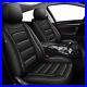 For ACURA ILX 2013-2019 Car 5 Seat Cover Cushion Pad Full Set PU Leather Black