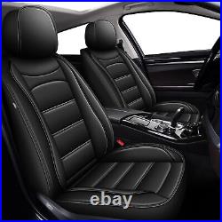 For ACURA ILX 2013-2019 Car 5 Seat Cover Cushion Pad Full Set PU Leather Black