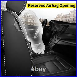 For ACURA ILX 2013-2019 Car 5 Seat Cover Cushion Pad Full Set PU Leather Black