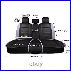 For Acura TL 2004-2008 Base Sedan 4 Door Car Seat Cover 5 Seats Full Set Leather