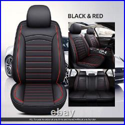 For BMW Car Seat Covers 5 Seat Full Set PU Leather Front Rear Cushion Protectors