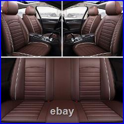 For Cadillac Car Seat Covers 2/5-Seat Front Rear Full Set PU Leather Cushion Pad