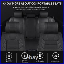For Cadillac XT5 XT4 Black Full Set 5 Seat Cover Cushion with Pillows Front & Rear