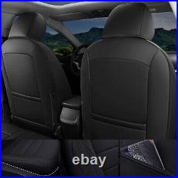 For Chevrolet Malibu 2016-2021 Leather Car 5 Seat Covers Front & Rear Full Set