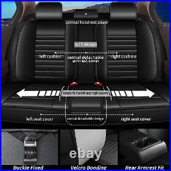 For Chevrolet Silverado 1500 2007-2023 Car 5-Seat Protector Covers PU Leather