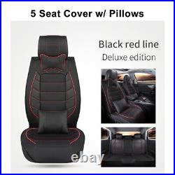 For Chevy Cruze LS LT Leather Seat Cover Back Cushions Full Set 2-Seat/ 5-Seat