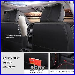 For Chevy Silverado 1500 2007+ 5-Seat Seat Cover Full Set Front & Rear Cushions