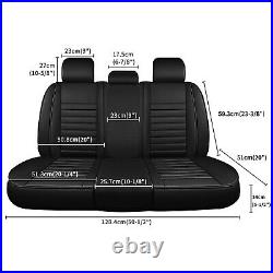 For Dodge Avenger Magnum 5 Seats Car Seat Covers Leather Front Rear Full Set
