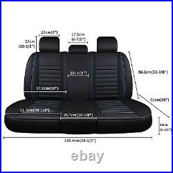 For Dodge Challenger Luxury Car Seat Covers Full Set Front Rear Leather 5/2 Seat