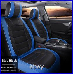 For Dodge Ram 1500 2009-21 2500 3500 10-21 Blue Car Seat Cover 5 Seats Full Set