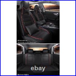 For Ford Escape 2002-2019 5 Seat Covers Full Set Front & Rear Black PU Leather