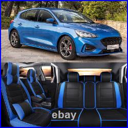For Ford Focus 08-18 Full Set Car Seat Cover 5-Seat Front Rear Cushion + Pillows