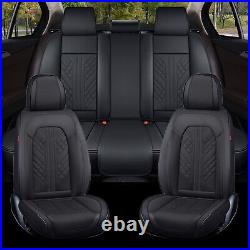 For Ford Luxury Nappa Leather Car 5 Seat Covers Front Rear Full Set Protectors