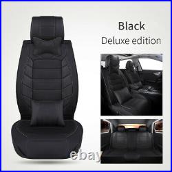 For GMC Terrain 2010-2022 Car Seat Cover Full Set PU Leather Front Rear 5-Seat
