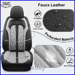 For HYUNDAI KONA 2018-2024 PU Leather 5-Seat Car Seat Cover Full Set Cushion