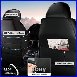 For HYUNDAI KONA 2018-2024 PU Leather 5-Seat Car Seat Cover Full Set Cushion