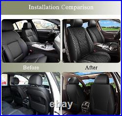 For HYUNDAI Santa Fe 2009-2018 Car 5-Seat Cover Full Set PU Leather Protector