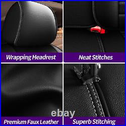 For Honda Accord 2007-2017 Front&Rear Car PU Leather 5-Sits Seat Covers Full Set