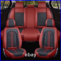 For Honda Car Seat Covers Nappa Leather Front Rear Bench Cushion Protector 5 Sit