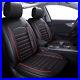 For Honda Civic Car Seat Covers 5-Seat Full Set Front + Rear Cushion PU Leather