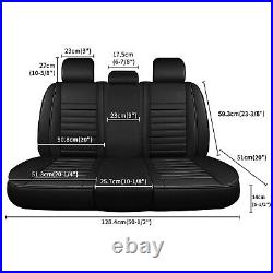 For Honda Fit Luxury Car Seat Covers Full Set Front Leather 5/2 Seat Waterproof