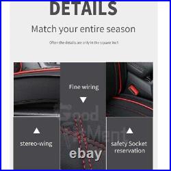 For Hyundai Elantra Car Seat Cover PU Leather Front Rear Cushion Full Set 2/5Pcs