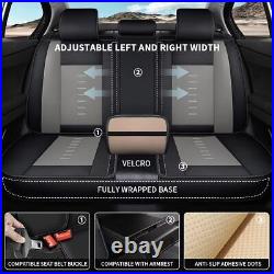 For Hyundai Kona 2018-2024 Car 5 Seat Covers Full Set Protector Pad Faux Leather