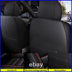 For Hyundai Sonata 2007-2021 Car 5-Seat Covers Full Set PU Leather Front & Rear