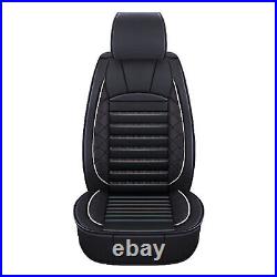 For Hyundai Sonata 2007-2021 Leather Car Seat Cover 5-Seat Full Set White-Line