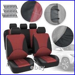 For Hyundai Sonata 2007-2021 Seat Cover Full Set PU Leather 5Seat Front Rear New