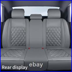 For Hyundai Tucson Car Seat Cover Full Set Front + Rear Cushion PU Leather