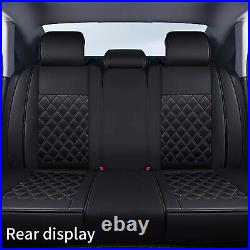 For Infiniti Car Seat Cover Full Set Luxury Leather 5-Seats Front Rear Protector