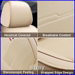For Infiniti fx35 fx45 m35 Full Set Car 5 Seat Cover Deluxe Luxury Beige Leather