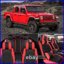 For Jeep Gladiator Grand Cherokee Full Set 5 Seat Cover Leather Cushion +Pillows
