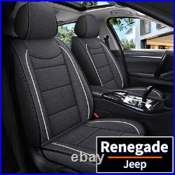 For Jeep Renegade 2015-2021 Car Seat Cover Full Set Leather 4-Door & 5-Seat