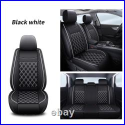 For Jeep Wrangler PU Leather Front 2-Seat Full Set 5-Seat Cover Cushion Backrest