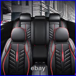 For Lexus 5-Seats Leather Car Seat Covers Full Set Seat Cushion Protector