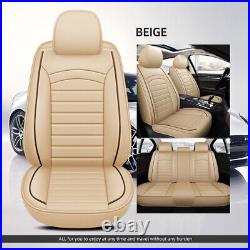 For Mercedes-Benz Car Seat Cover 5-Seat Front & Rear Full Set PU Leather Cushion