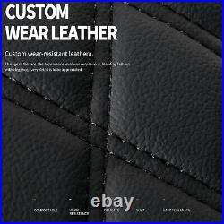 For Mitsubishi Outlander 2003-2024 Car Seat Cover Full Set Cushion PU Leather