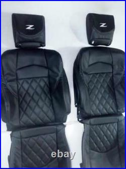 For Nissan 370Z 2009-2016 Black Replacement Leather Seat Covers