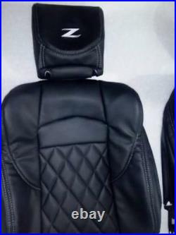 For Nissan 370Z 2009-2016 Black Replacement Leather Seat Covers