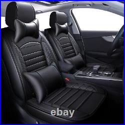 For Nissan Altima 2013-2018 Full Set 5-Seat Cover Cushion + Pillows All Black