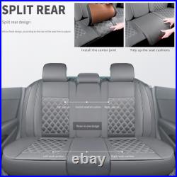 For Nissan Frontier 1998-2024 Pickup Car Seat Cover Full Set Cushion PU Leather